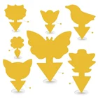 2021 желтые прочные липкие ловушки для фруктов мух насекомых клейкая доска для использования внутривне помещения москитные летающие насекомые двухсторонний Ловец насекомых