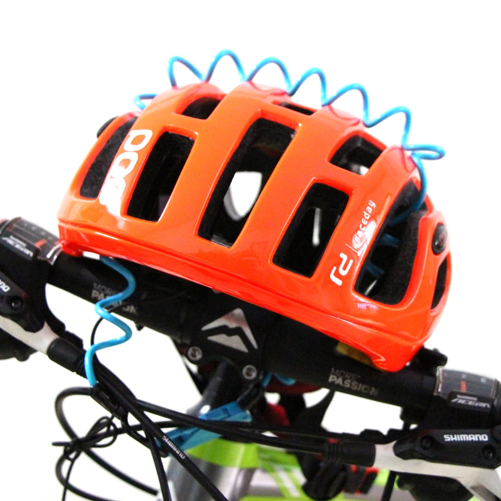 ULAC мини велосипедный замок 1200 мм сложить рюкзак шлем кабель 3 значный Комбинации