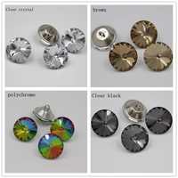 50pcslot colours crystal glass buttons 2025mm sofa industry decoration fileds soft crystal button ktv wall decorative buckle