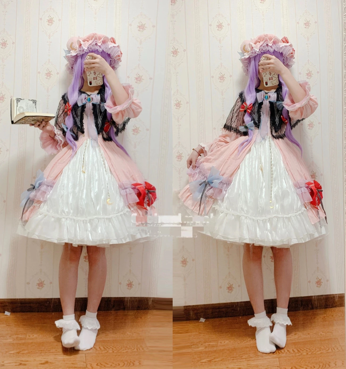 

Anime Touhou Project Patchouli Knowledge Outfit Lolita Dress Party Uniform Cosplay Costume Women Halloween Free Shipping 2021