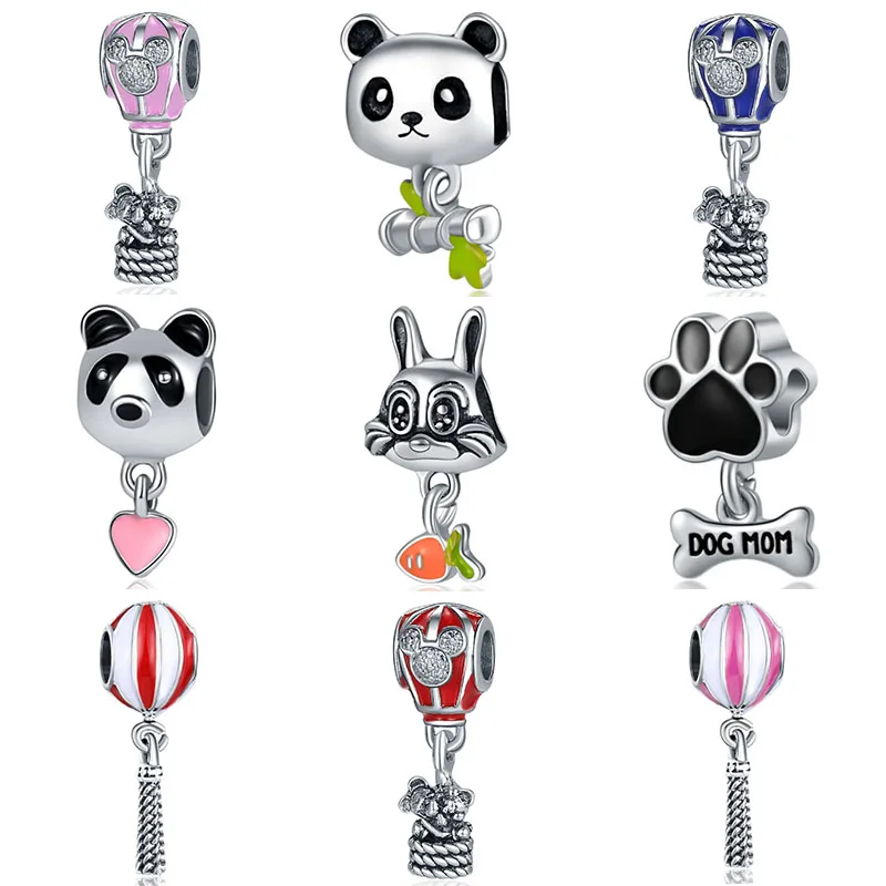Fit charms plata de ley 925 браслет Ювелирная бижутерия с кристаллом Шарм горка Pendantss Морская звезда бусины в античном стиле DGB458