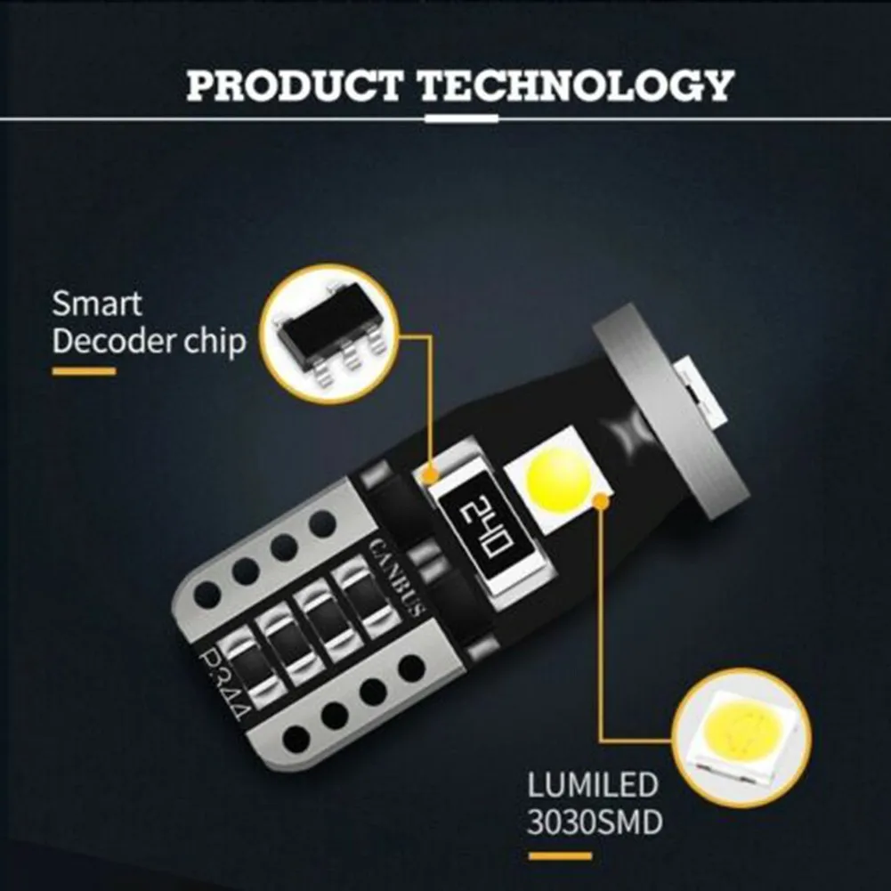 

Energy Saving Light T10 LED Bulb Super Long Life Wedge Side White 194168