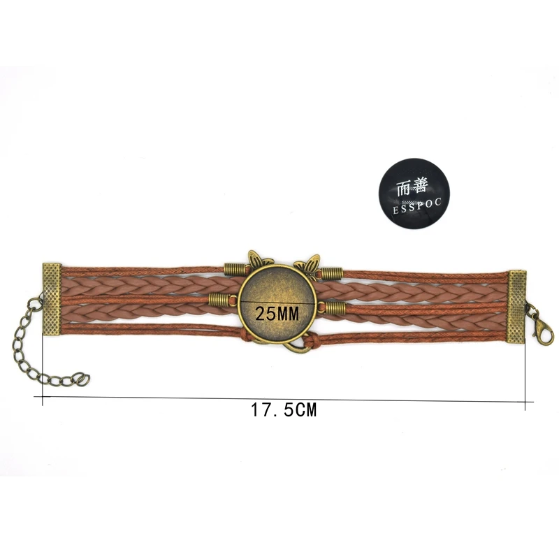 Светящийся в темноте браслет со знаком зодиака 12 созвездий стеклянный кабошон