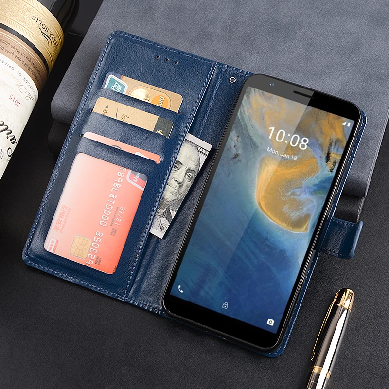 

Чехол-бумажник для ZTE Blade A31, кожаный чехол-книжка для ZTE Blade A31, чехол для телефона
