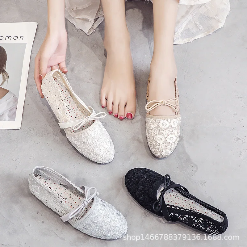 Обувь на плоской подошве женские балетки милые туфли принцессы с бантом лоферы