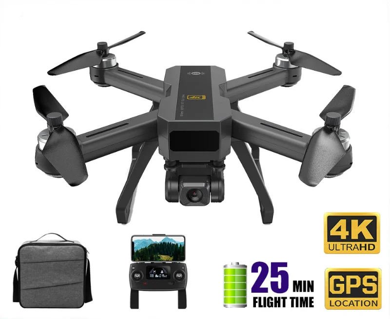 

MJX B20 Drone 4K with HD Camera FPV 25min Flight Time Brushless Motor Follow Me SD Card GPS Drones RC Quadcopter for Adults