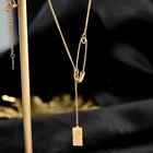 Женский кулон Vnox, элегантный кулон в форме штифта, ожерелье для женщин, персонализированная любовь, на заказ, Изысканные Подарки для нее, ошейник, ювелирное изделие