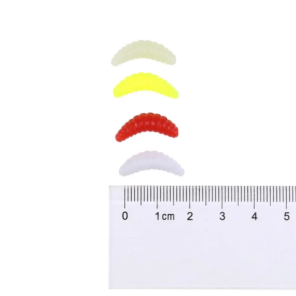 100 шт./лот пчелиная куколка добавляющая соль Мягкая приманка для рыбалки 2 см.