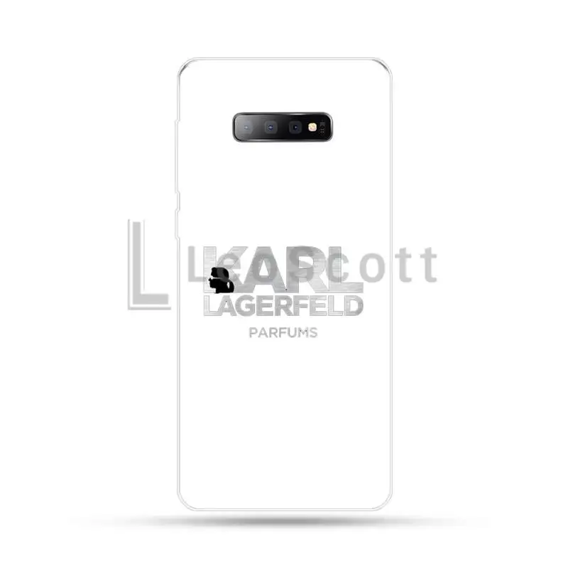 

Luxury fashion brand KARLsPhone Case Transparent for Samsung A71 S9 10 20 HUAWEI p30 40 honor 10i 8x xiaomi note 8 Pro 10t 11