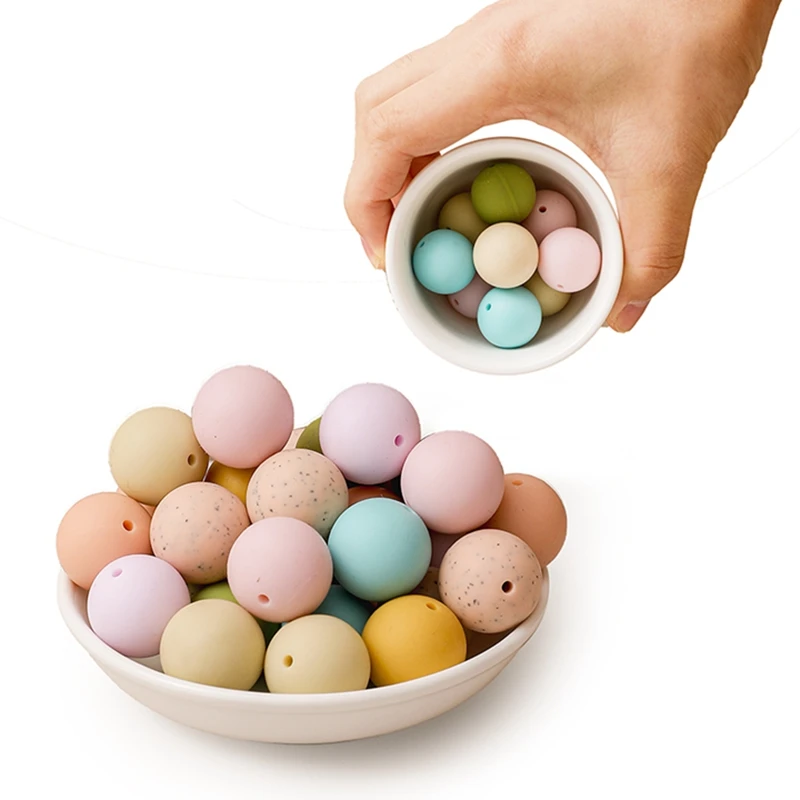 

10/50 шт., силиконовые бусины, 12/14 мм