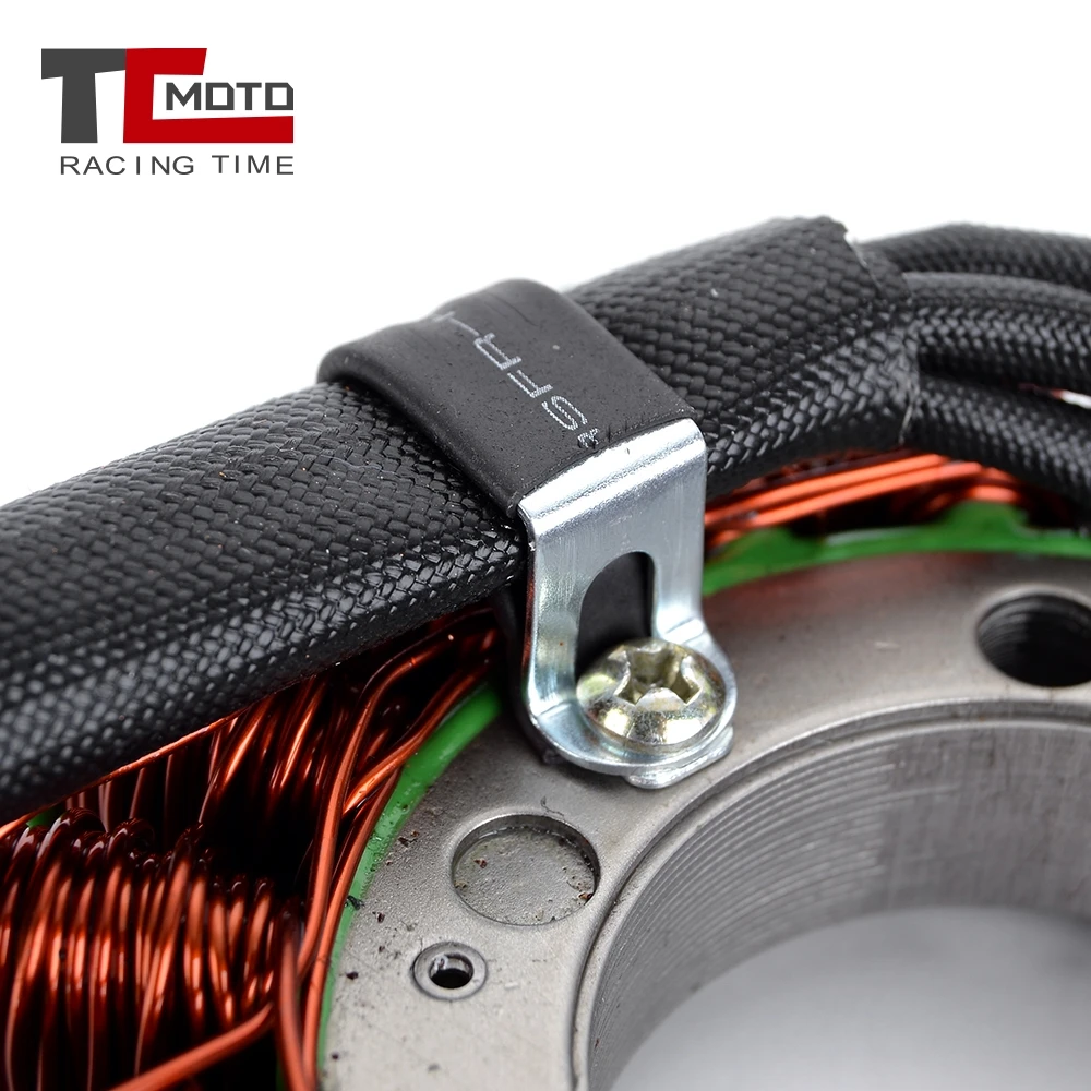 

TCMOTO Motorcycle Ignition Magneto Stator Coil For Kawasaki 21003-1214 21003-1368 ZRX400 ZR400 ZRX-II Engine Generator Charging