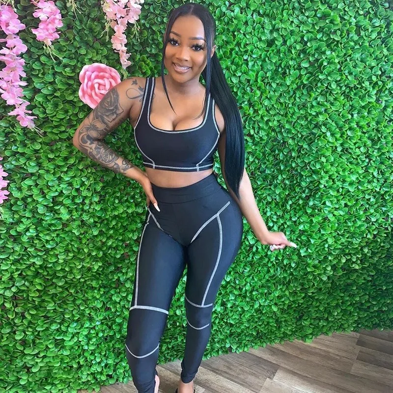 

Glitter seamless women yoga set Sexy sports bra and leggings set sportswear Striped fitness gym workout set active wear jumpsuit