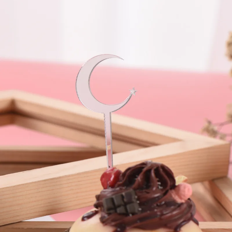 Eid Мубарак Торт Топперы акриловые свадебные детские Душ День Рождения вечерние