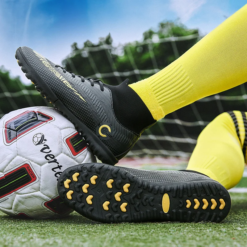Большие размеры 46 47 мужские футбольные бутсы для игры на открытом воздухе высокого уровня для мальчиков TF/FG тренировочные спортивные кроссовки оригинальные AG.