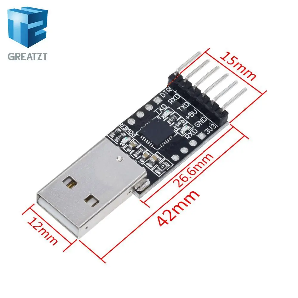 CP2102 USB 2,0 UART ttl 5PIN Соединительный модуль последовательный преобразователь STC Замена FT232 CH340 PL2303 CP2102 MICRO USB для aduino