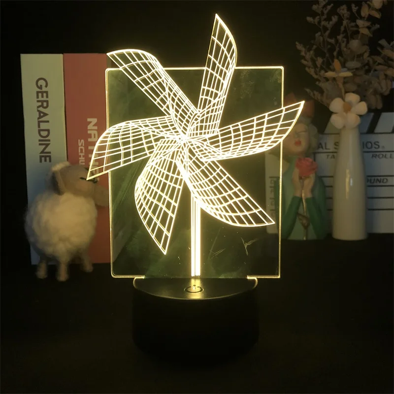 

Игрушечная мельница, 3D светильник, Bluetooth-управление для яркой базы, Прямая поставка, украшение, Прямая поставка, проектор для детской комнат...