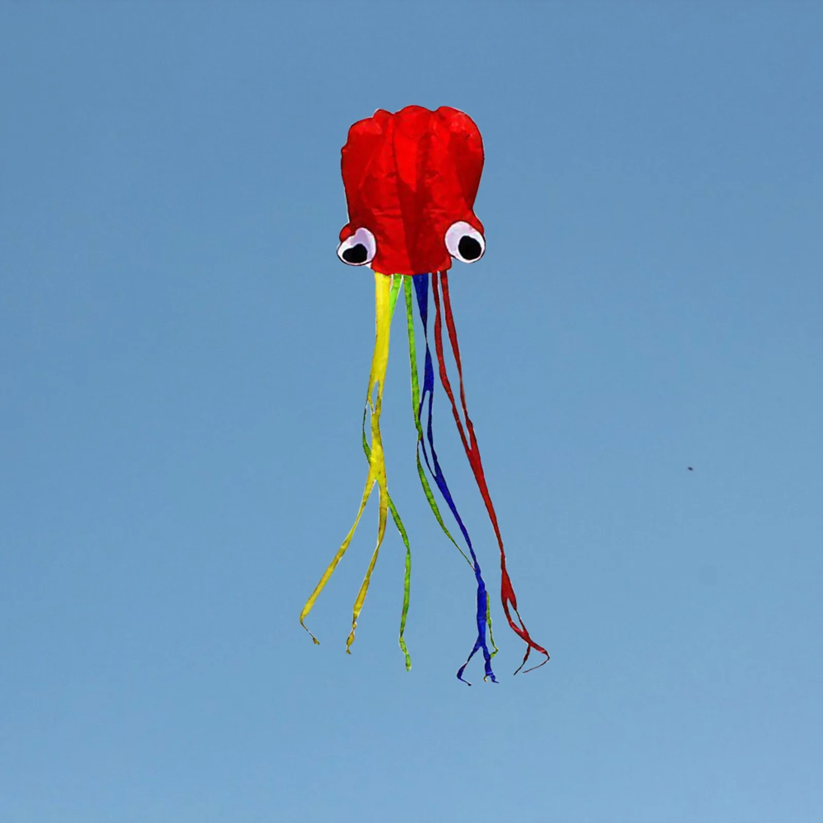 Воздушный змей красивый большой легкий воздушный для детей красный мягкий