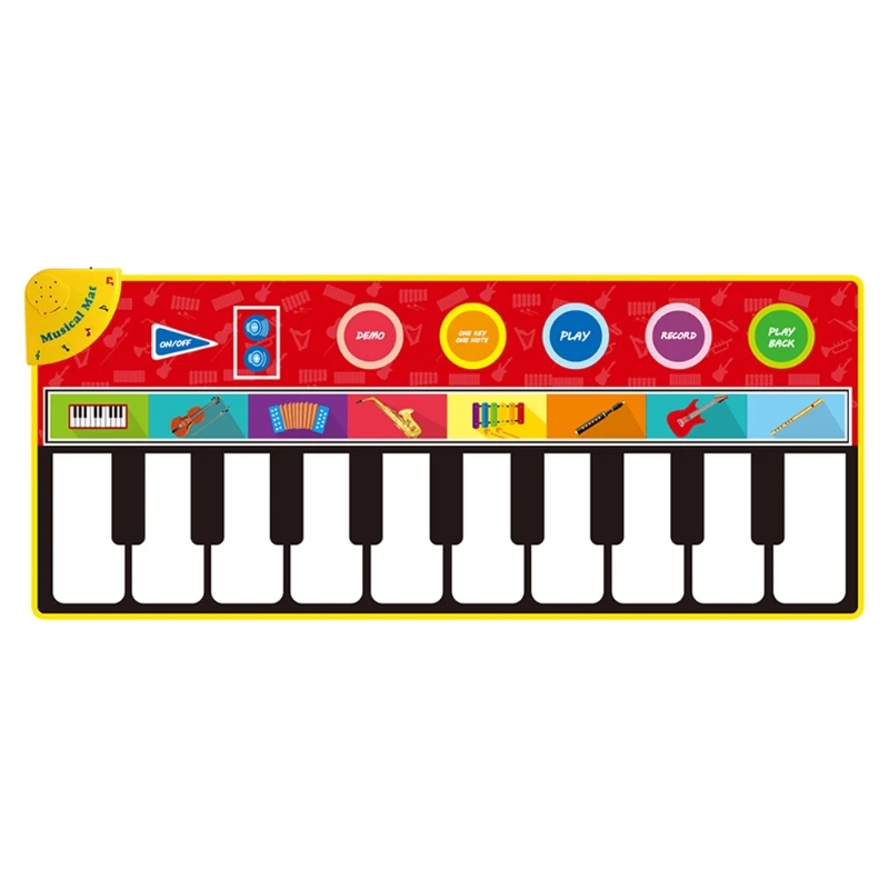 

Children's Simulated Kinderganten Stretch Realistic Piano Mat Portable Toys H055