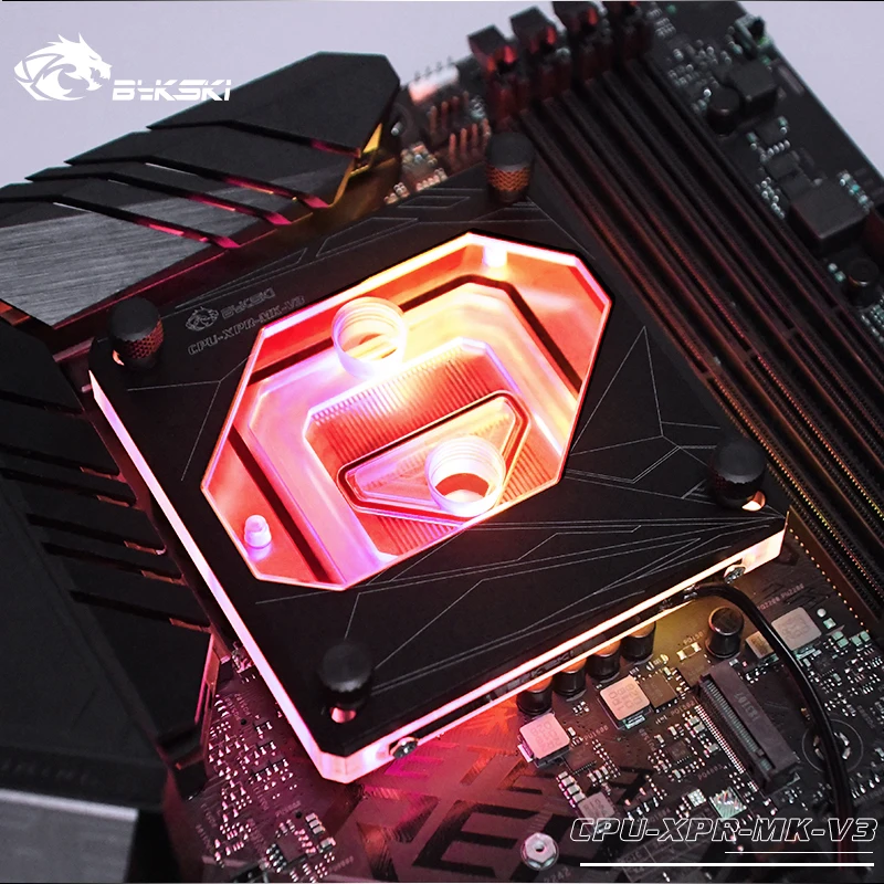 BYKSKI cpu кулер совместимый Intel LGA 115x, X99, X299, cpu водоблок поддержка arua ASUS motherbaord cpu-XPR-A-MK-V3