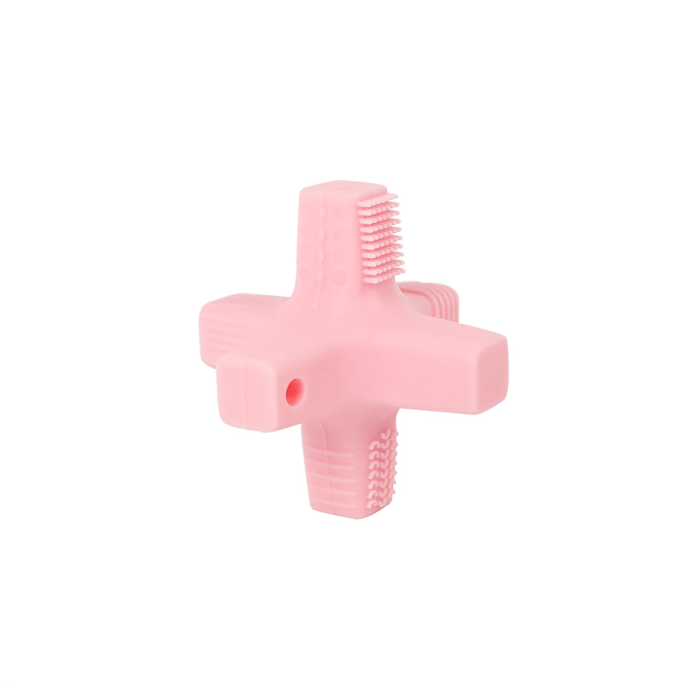 wooden TOY 1PC Baby Training Toothbrus Teething toy - Цвет: yyy981-05