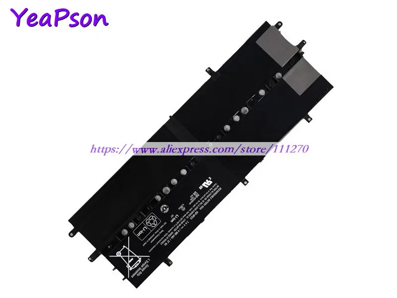 Аккумулятор Yeapson VGP-BPS31 7 4 В 4960 мА · ч 37 Вт для ноутбука Sony Vaio Duo 11 SVD1121Q2EB SVD11215CVB |