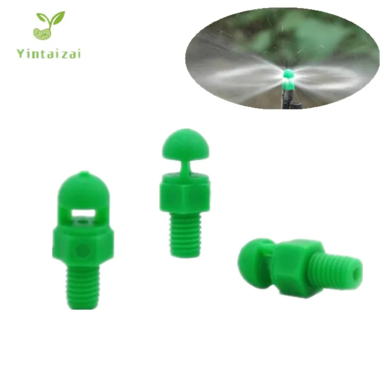 

500pcs Refraction Spinkler 5mm Screw Connector Misting Sprinkler For Garden Watering Micro Irrigation Fittings