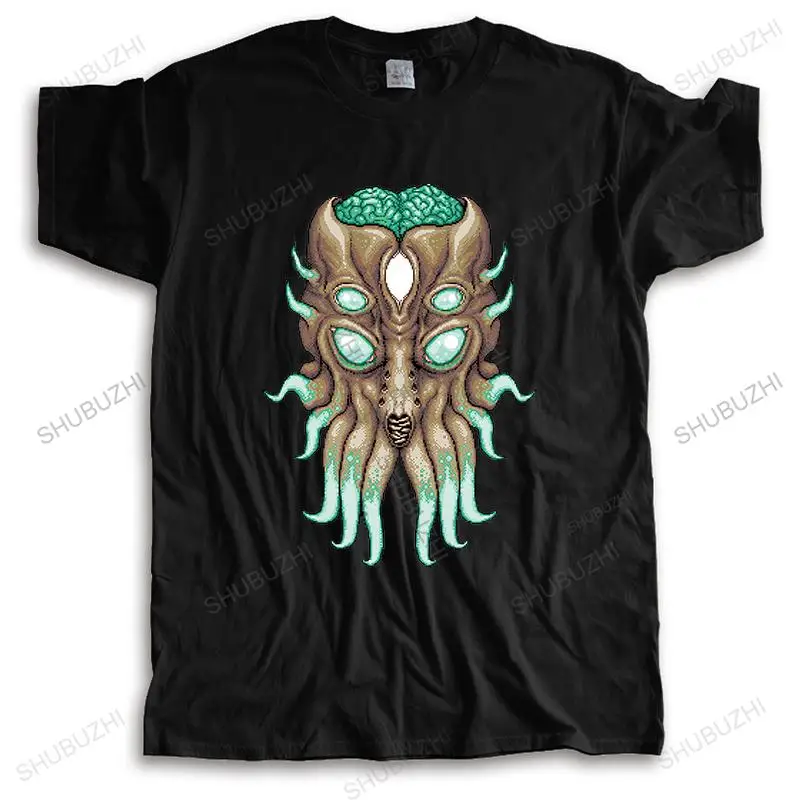 

Мужская модная брендовая футболка с круглым вырезом, черная новая футболка Terraria Moon Lord, футболка унисекс, крутые топы для подростков