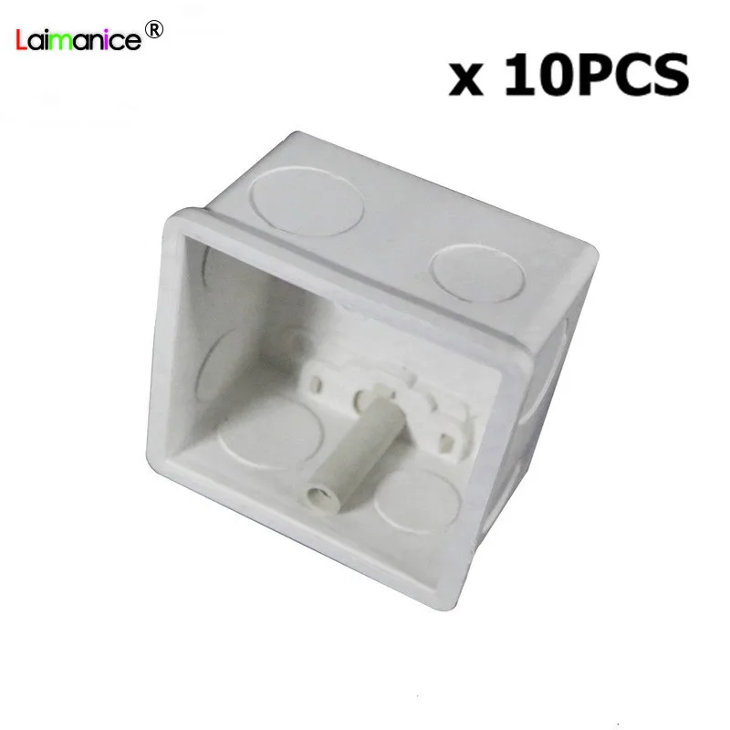 Универсальная белая распределительная коробка для монтажа в стену 10 шт./лот 86*86