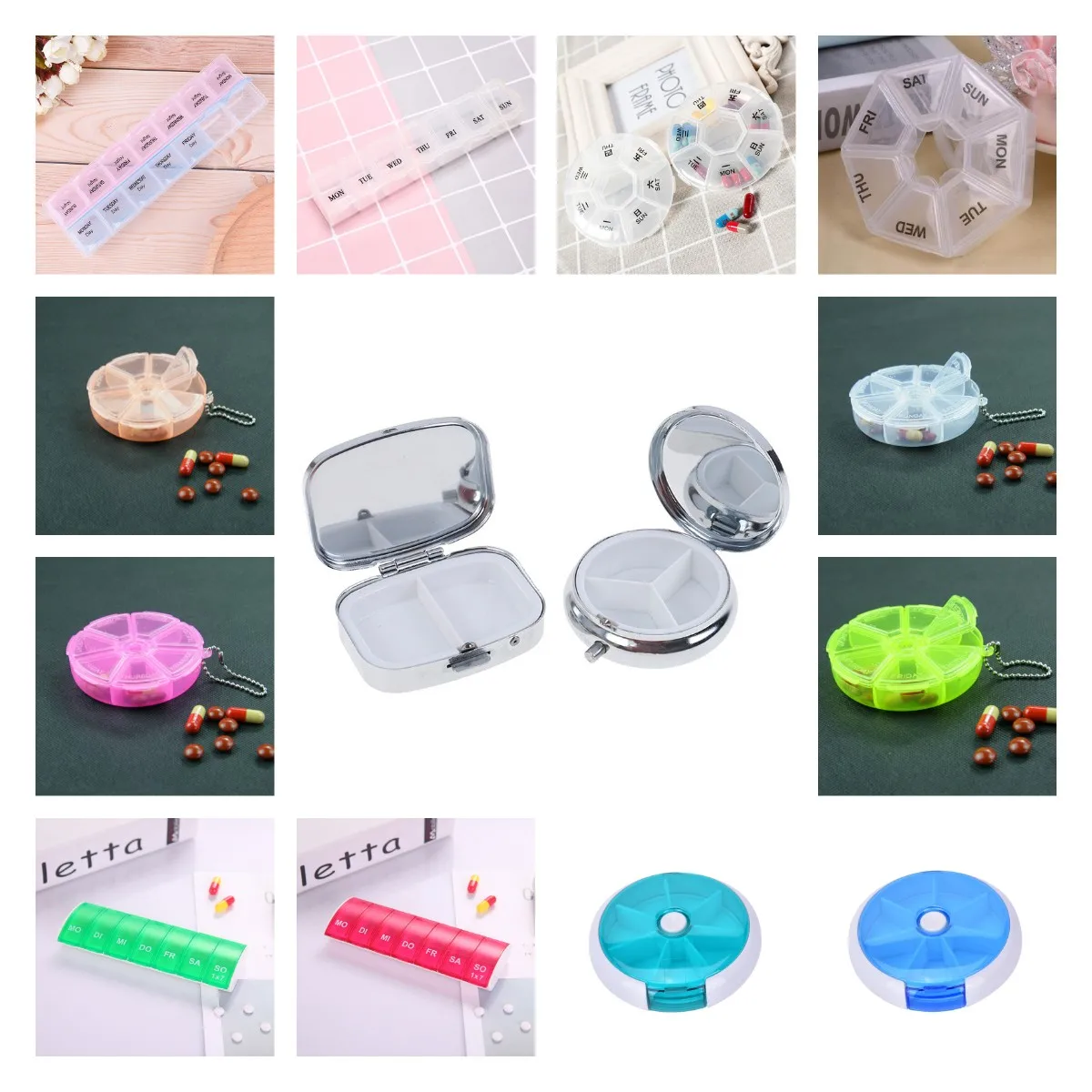 1 шт. небольшой круглый стол прямоугольная Планшет контейнер коробка для