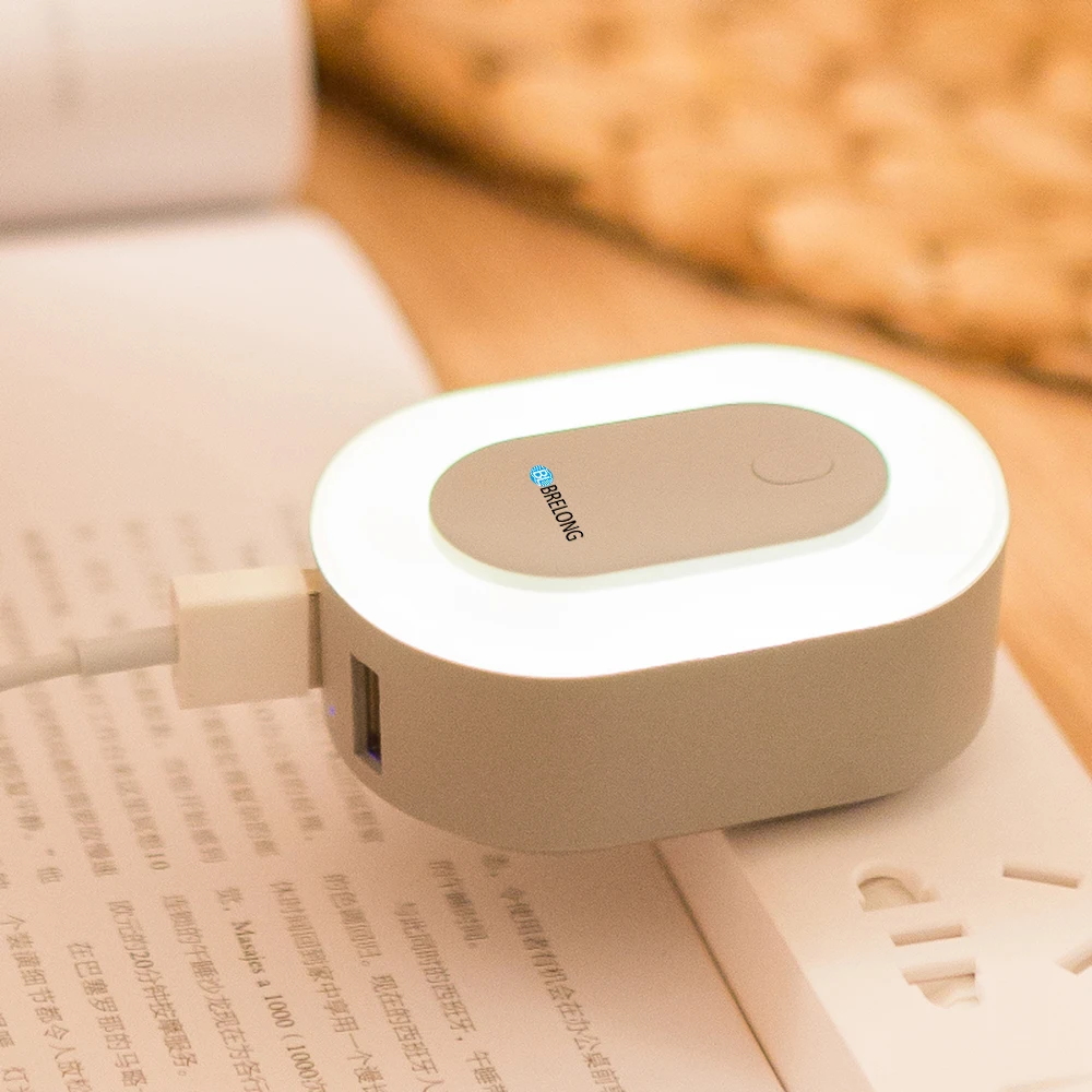 BRELONG Dual Зарядка через USB штекер Ночной светильник на европейскую розетку Офис