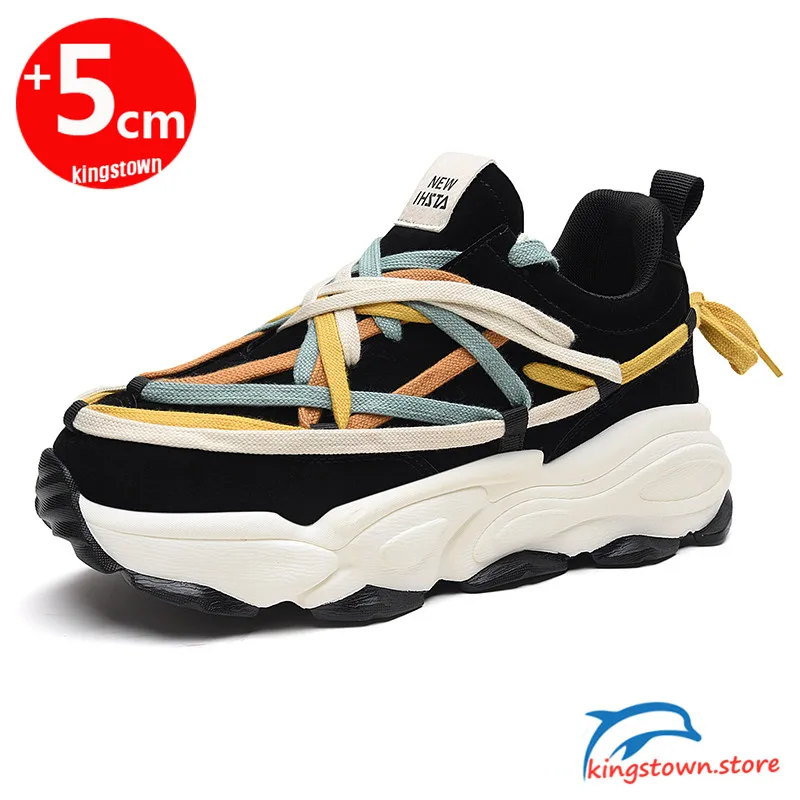 

Sneakers Man Elevator Shoes Men Height Increase Insole 5cm Black Women Taller Man Leisure