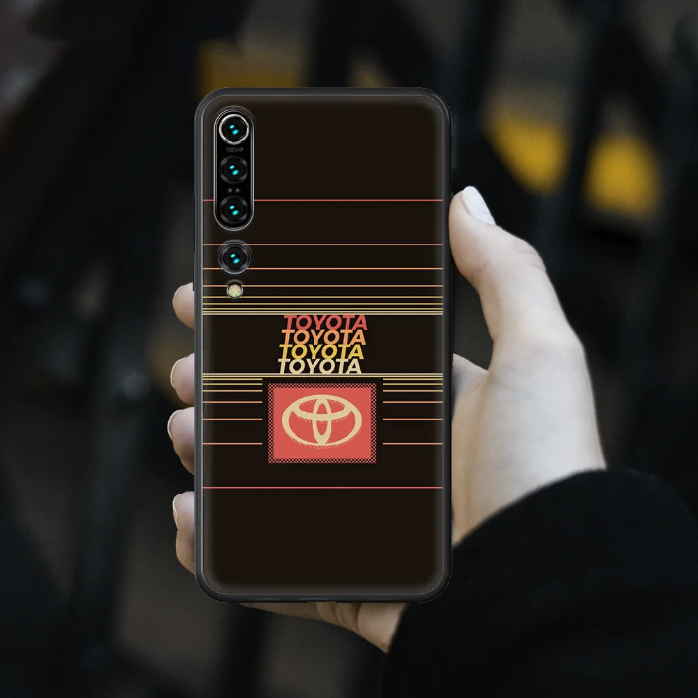 

Toyotas Car Phone case for Xiaomi mi 4 5X 6 X A1 A2 8 9 T 10 F1 Lite pro SE Max Mix Note 2 3 lite black Etui Soft Cover Trend