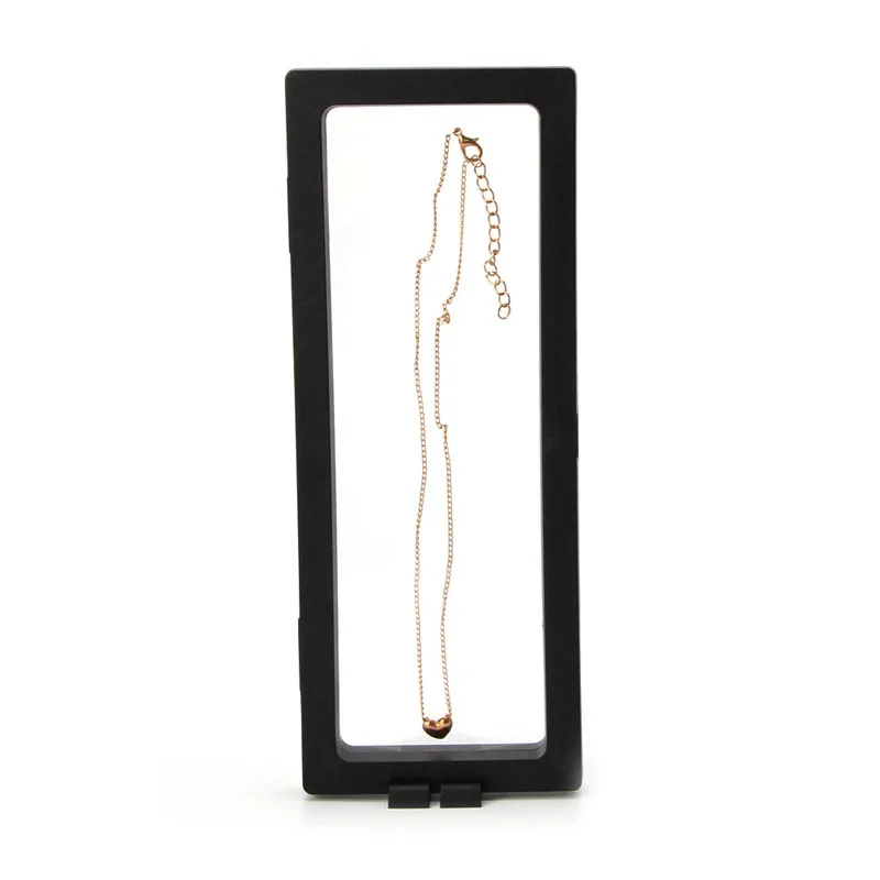 

PET Membrane Acrylic Jewelry Suspended Display Holder Case With Base 23*9*2CM 45BC