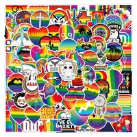 103050100pcs gay lesbian rainbow stickers aesthetic colorful decals toys diy laptop phone guitar waterproof graffiti sticker