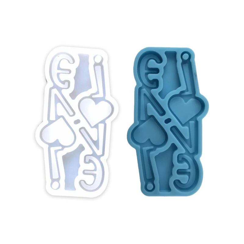 

Epoxy LOVE Shape Mold Silicone Earrings Mold Handmade Fashion Jewelry Molds for Resin Jewelry Making Pendant Craft