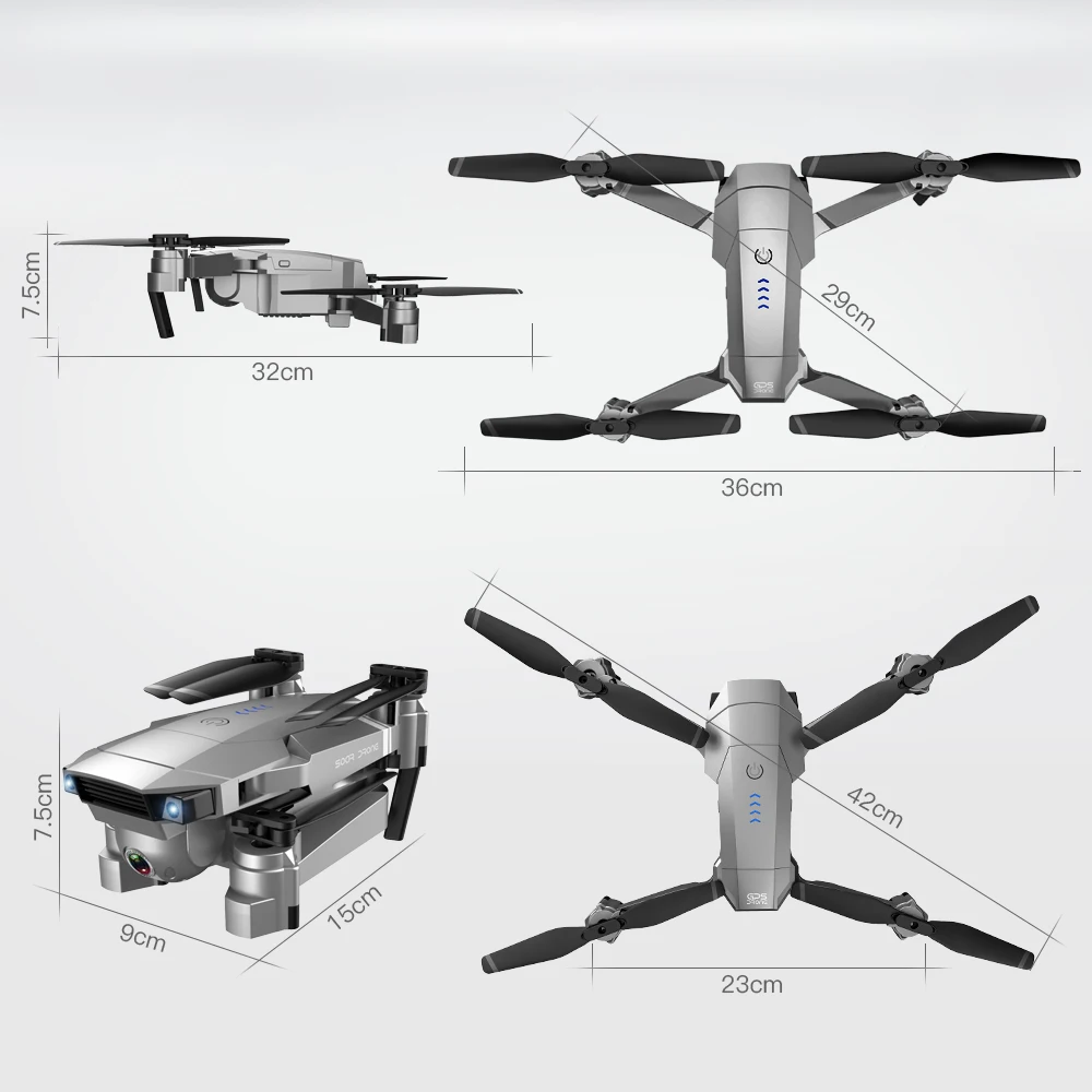 GOOLRC SG907 GPS Дрон с камерой 4K Wi-Fi RC Quadcopter оптический поток складной мини-Дрон 1080P HD