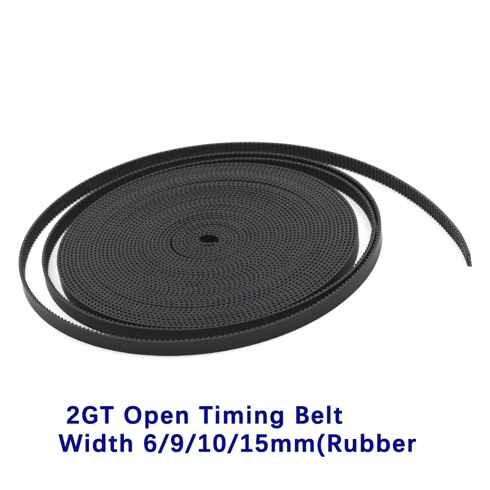 2MGT 2M 2GT Open Synchronous Timing belt width 6/9/10/15mm Rubber Samll Backlash GT2 2GT-3/2GT-6/2GT-9/2GT-15 3D printer | Компьютеры и