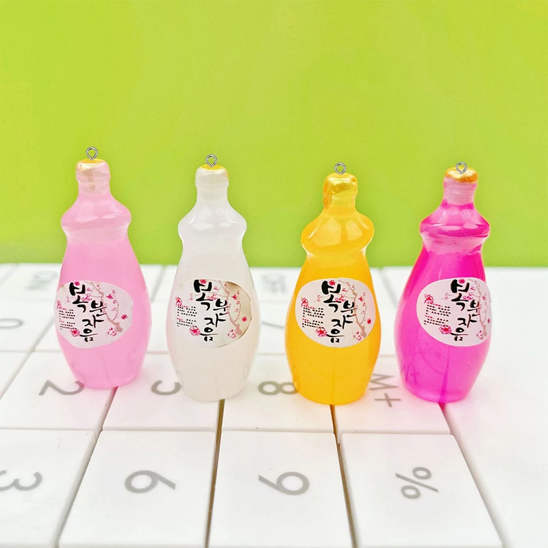 

Креативные Подвески в виде бутылки с напитками из смолы, сделай сам, Скрапбукинг для изготовления ювелирных изделий, подвеска, Декор, куколь...