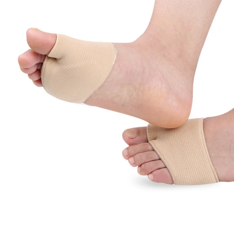 

2 PCS Forefoot Sleeve Pad Toes Separator Bunion Protector Hallux Valgus Correction Sock Pain Relief Invisible Foot Inserts