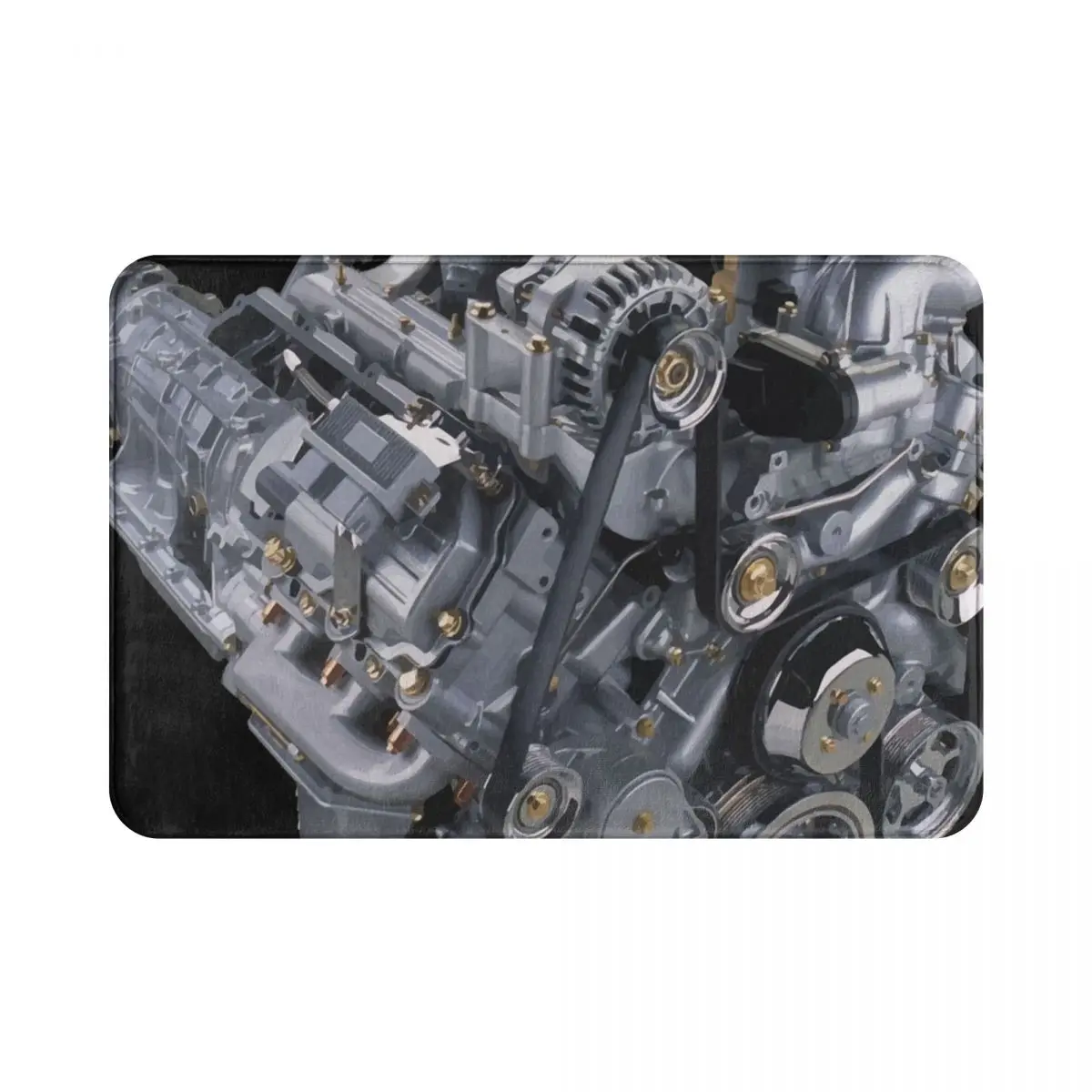 

Коврик для двери двигателя, коврик, коврик, подкладка для ног, нескользящий абсорбирующий коврик из полиэстера, коврик для передней комнаты,...