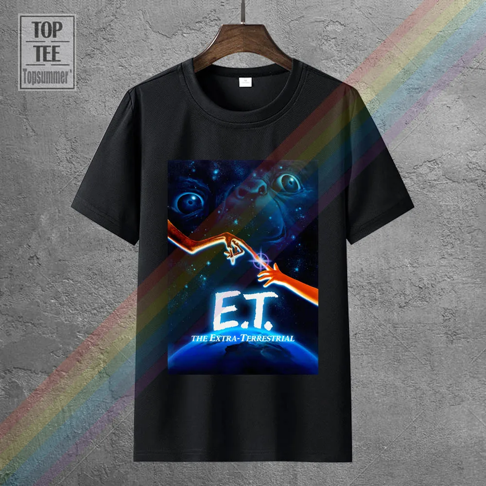 

E T Extra Terrestrial V3 T Shirt Black Navy Blue Movie Poster All Sizes S 5Xl New 2018 Fashion Mens T-Shirts