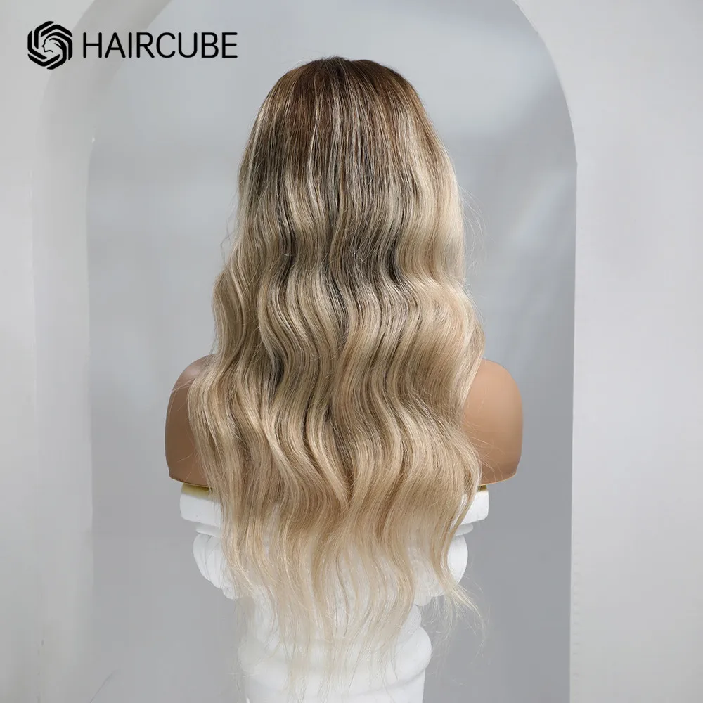 Парик HAIRCUBE 13 × 5 1 со шнуровкой спереди длинные волнистые человеческие волосы