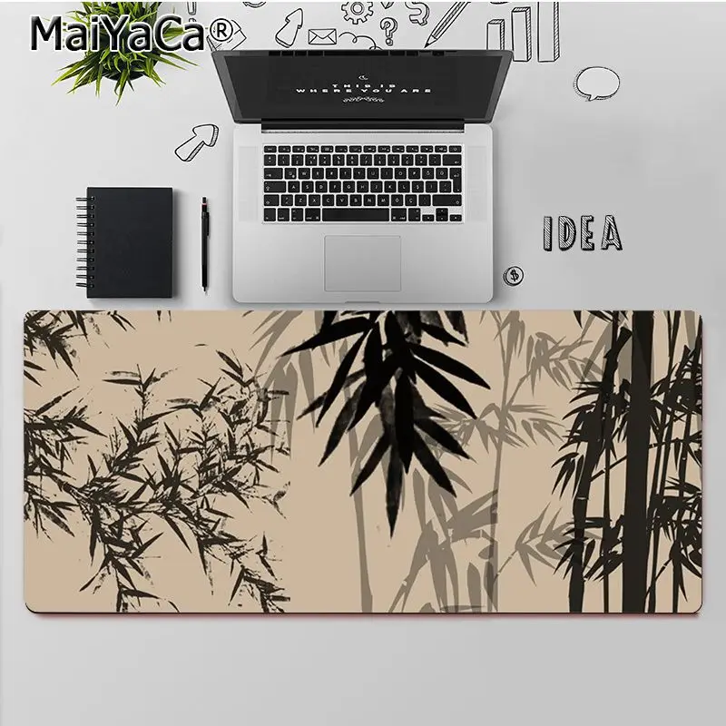 

MaiYaCa Top Quality Cool Chinese Calligraphy Silicone large small Pad to Mouse Game Free Shipping Large Mouse Pad Keyboards Mat