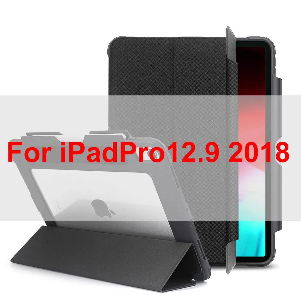 Защитный противоударный чехол s для iPad Pro 11 чехол с карандашом мягкая резина+ акриловая задняя крышка для iPad Pro 12,9 Funda Shell - Цвет: Pro12.9 2018