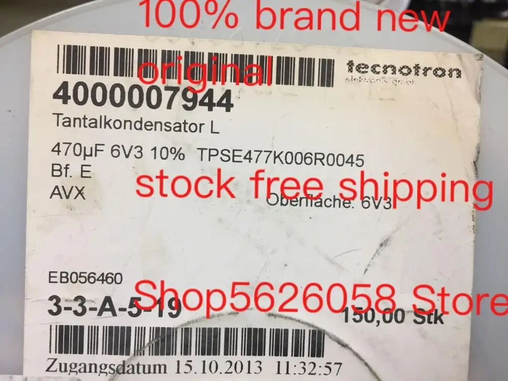 Новая модель TPSE477K006R0045 SMD 100% в наличии 50 шт./лот|Умные розетки| |