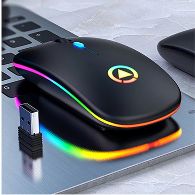 

Mute 2.4G Wireless Mouse Charging Bluetooth Glowing Computer Accessories Office Bluetooth Wireless Gaming Mic laptop accessories