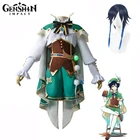 Женский костюм для косплея Genshin Impact из аниме Венти