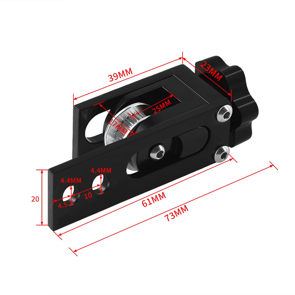 Profile X-axis Synchronous Belt Stretch Tensioner For 3D Printer Creality CR-10/20 CR-10S Pro Ender-3/5 Anet E10/ E12 Parts |