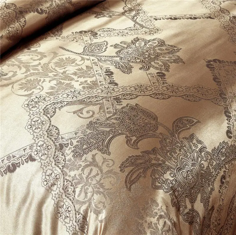 42 4 шт. Европейский стиль шелк тутового шелкопряда Комплект постельного белья