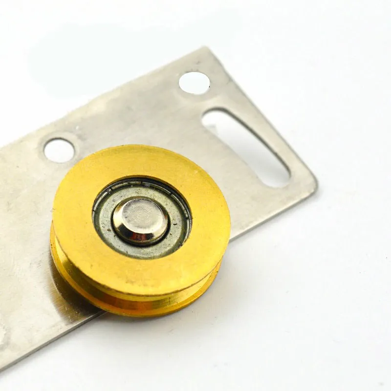 Подшипник из нержавеющей стали мебельная раздвижная дверь Медные Ролики шкив